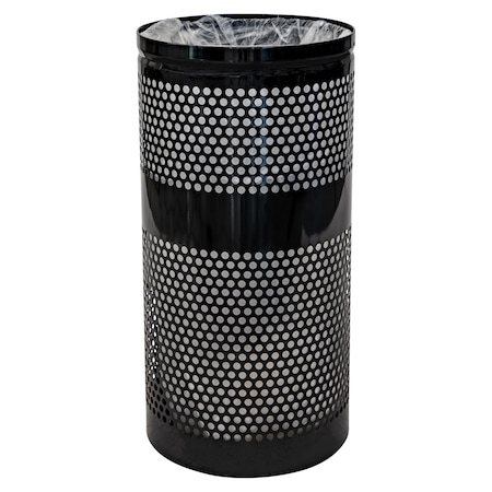 Ex-Cell Kaiser 20-Gal. Receptacle - Steel, Black Gloss WR-22R BLACK